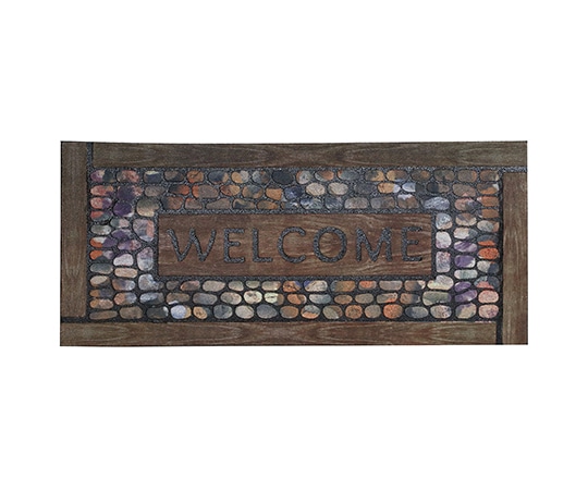 ベストコ エントランスラバーマット ウェルカムストーン 24×55 ND-463 1個(ご注文単位1個)【直送品】