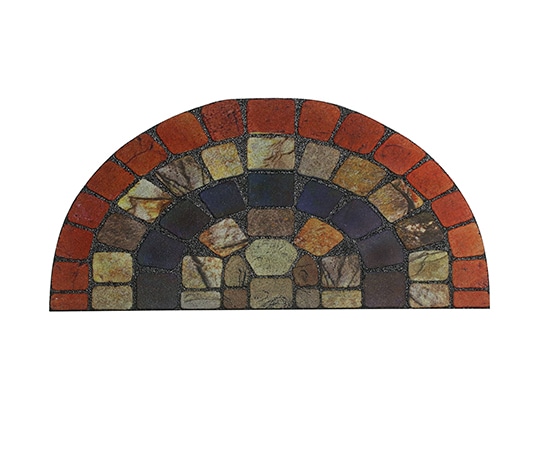 ベストコ エントランスラバーマット セミサークルステンドタイル 24×50 ND-464 1個(ご注文単位1個)【直送品】