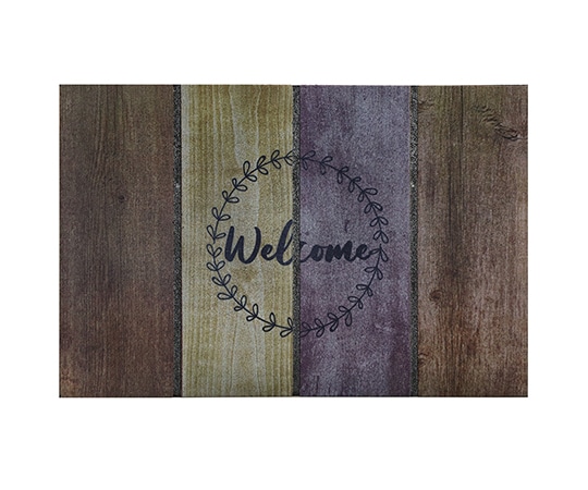 ベストコ エントランスラバーマット ウェルカムダルウッド 40×60 ND-465 1個(ご注文単位1個)【直送品】