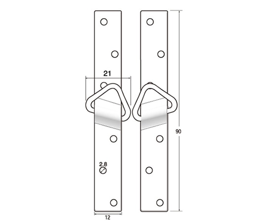 福井金属工芸 ホワイト吊カン 1セット(30組入) 6405 1セット（ご注文単位1セット）【直送品】
