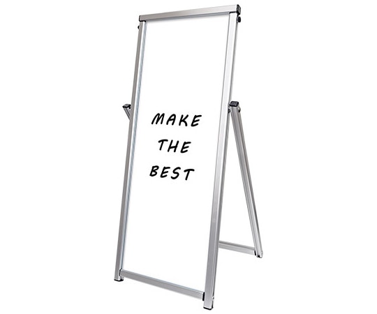 常磐精工 コンパクトサインホワイトボード シルバー A3TT COSWB-A3TT 1台（ご注文単位1台）【直送品】