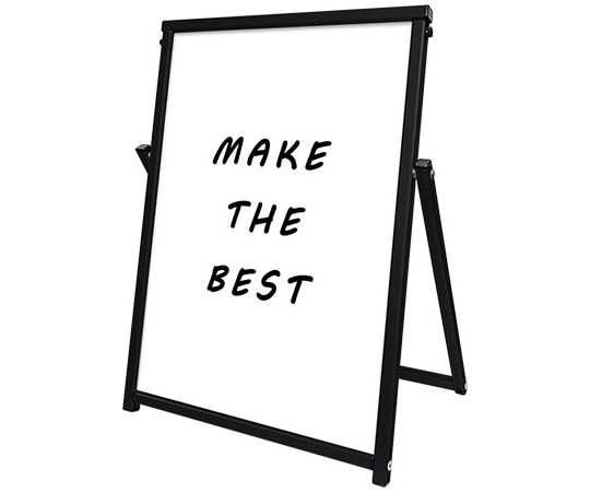 常磐精工 コンパクトサインホワイトボード ブラック B2 BCOSWB-B2 1台（ご注文単位1台）【直送品】