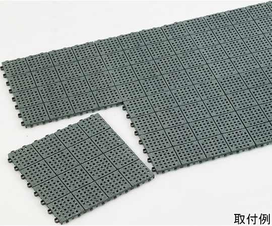 テラモト ノンスリップマット300 灰300×300 MR-153-373-5 1枚(ご注文単位1枚)【直送品】