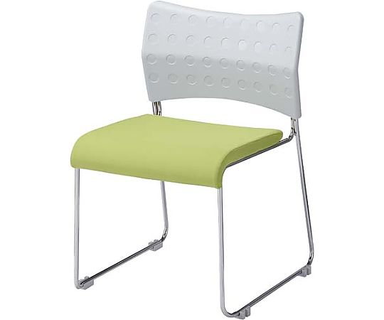 ハピラ DDスタッキング2 メッキ脚 Lグリーン4脚セット HPF0101-013LG 1セット(ご注文単位1セット)【直送品】