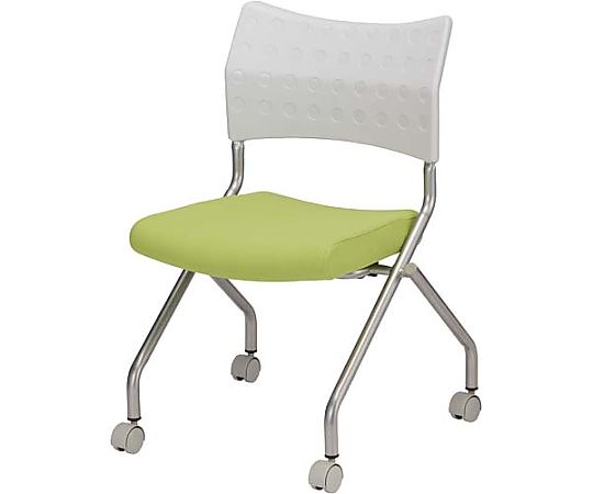 ハピラ DDネスティングチェア ライトグリーン 2脚セット HPF0101-014GR 1セット(ご注文単位1セット)【直送品】