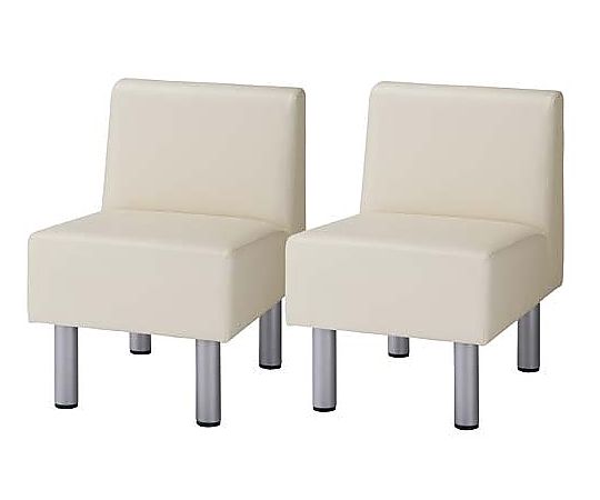 ハピラ コンパクトレザーソファ IV 1人掛 2台セット HPF0302-001IV 1箱（ご注文単位1箱）【直送品】