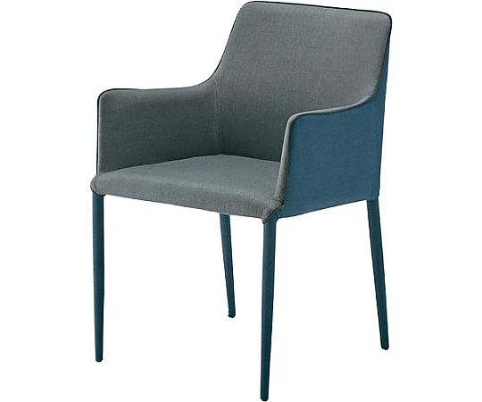 あずま工芸 セリオアームチェア ブルー TDC-9842BL 1脚(ご注文単位1脚)【直送品】