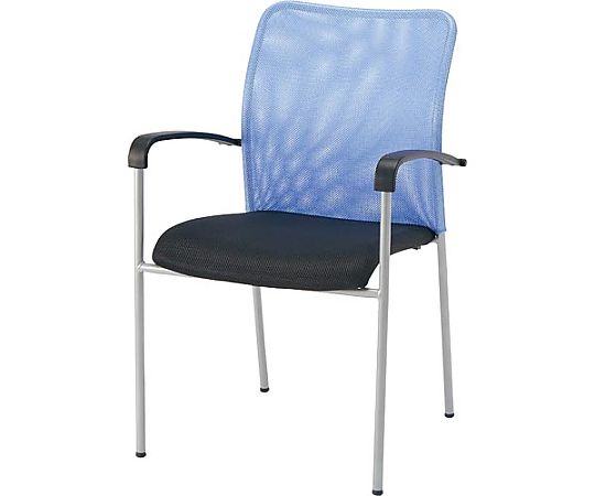 関家具 メッシュM用チェア肘付背LBL座BK4脚セット 252250 1箱(ご注文単位1箱)【直送品】