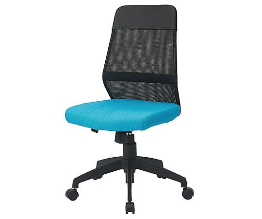 ナカバヤシ ミドルバックメッシュチェア ブルー CNN-005-BL 1脚(ご注文単位1脚)【直送品】