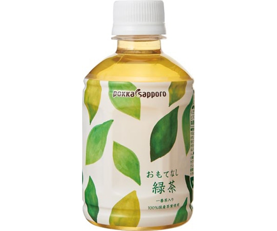 ポッカサッポロフード&ビバレッジ おもてなし用緑茶 280mL 24本 4368 1ケース※軽（ご注文単位1ケース）【直送品】