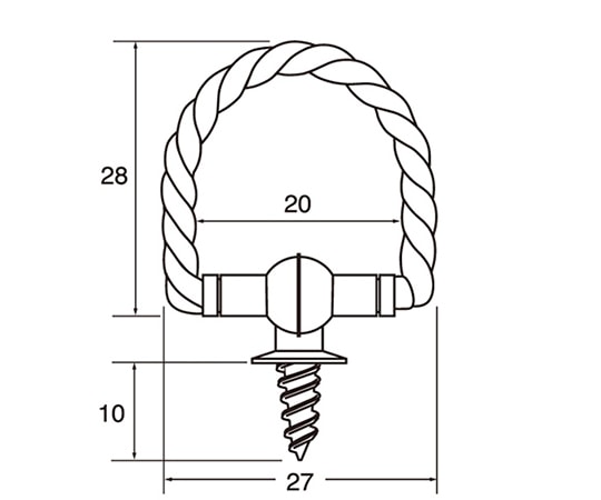 福井金属工芸 額吊スクリューリング大 1セット(20個入) 6415 1セット（ご注文単位1セット）【直送品】