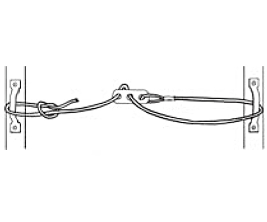 福井金属工芸 丸ひもコントロール金具セット 1500mm 6529 1セット（ご注文単位1セット）【直送品】