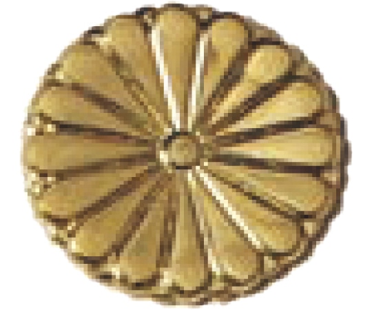 福井金属工芸 菊紋 10mm 6334 1個（ご注文単位1個）【直送品】