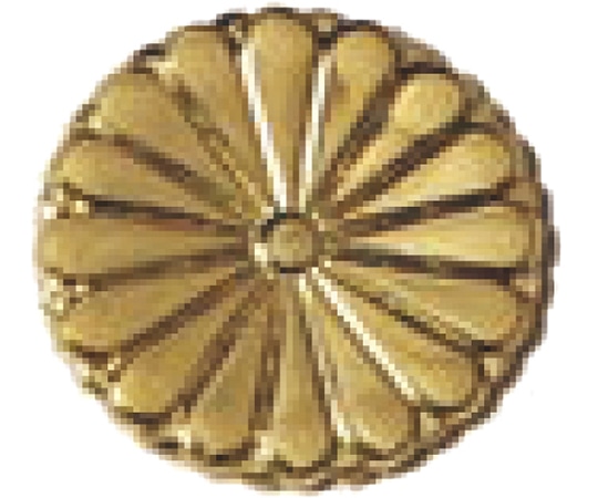 福井金属工芸 菊紋 27mm 6338 1個（ご注文単位1個）【直送品】