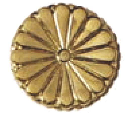 福井金属工芸 菊紋 50mm 6337 1個（ご注文単位1個）【直送品】