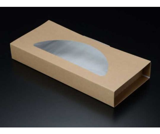 パックスタイル クラフトピザBOX窓付 10インチ ハーフ 300枚入 553219 1ケース(ご注文単位1ケース)【直送品】