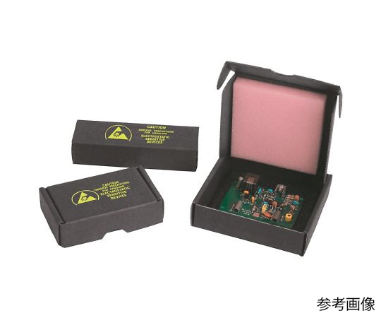 DESCO 電子部品梱包箱 スポンジ付 64mm×32mm×25mm 37000 1個 (ご注文単位1個)【直送品】