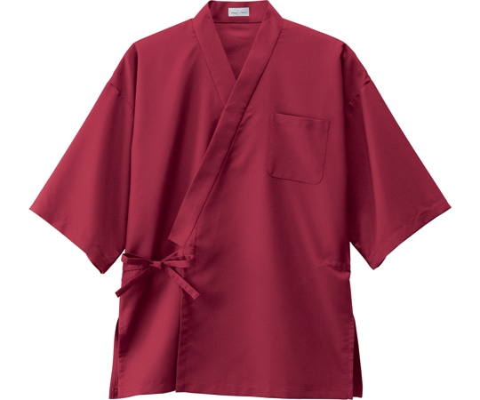 ボンマックス 作務衣(上衣)FJ0709U ワイン S 1枚(ご注文単位1枚)【直送品】