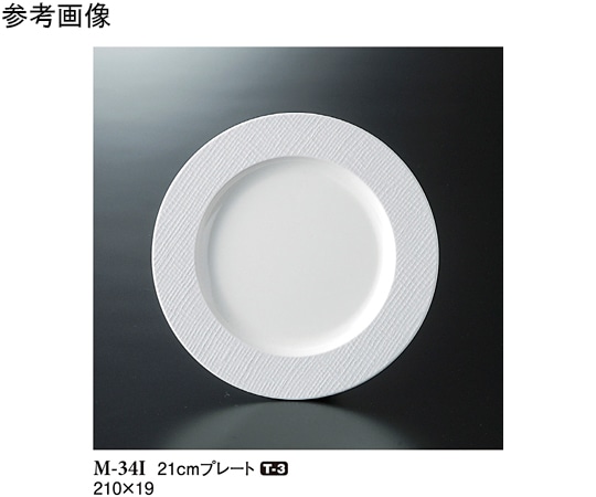 スリーライン 21cm プレート トカーニ 10個入 M-34I 1袋（ご注文単位1袋）【直送品】