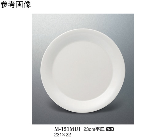 スリーライン 23cm 平皿 ミューズ 50個入 M-151MUI 1ケース（ご注文単位1ケース）【直送品】