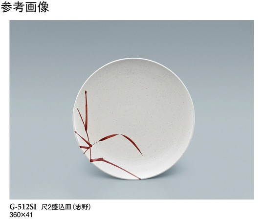 スリーライン 尺2 盛込皿 志野 2個入 G-512SI 1袋（ご注文単位1袋）【直送品】