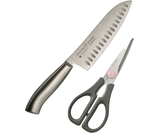 ヤクセル プレミオAS 2点 三徳・キッチン鋏 #31812 1個（ご注文単位1個）【直送品】