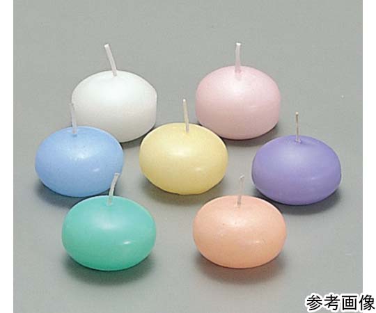 アズワン フローティングフラットキャンドル(24ケ入)ピーチ 113002 1箱（ご注文単位1箱）【直送品】