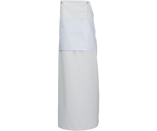 船橋 ヒモイランWガードエプロン ホワイト×グリーン M AF-850 WHxGR 1枚（ご注文単位1枚）【直送品】