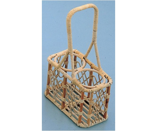 萬洋 籐ビールポーター 210×115×350mm (2本入) 30-402 1個（ご注文単位1個）【直送品】