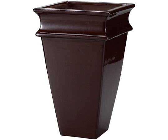 クレイ ストーンウェア花器 SQUARE VASE(スクエア ベース)28H 120-967-200 1個（ご注文単位1個）【直送品】