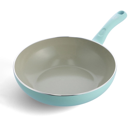 グリーンシェフ アースカラー ウォックパン 28cm ミントグリーン CC005421-004 1個(ご注文単位1個)【直送品】