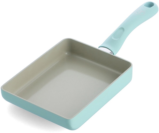 グリーンシェフ アースカラー エッグパン ミントグリーン CC005422-004 1個(ご注文単位1個)【直送品】