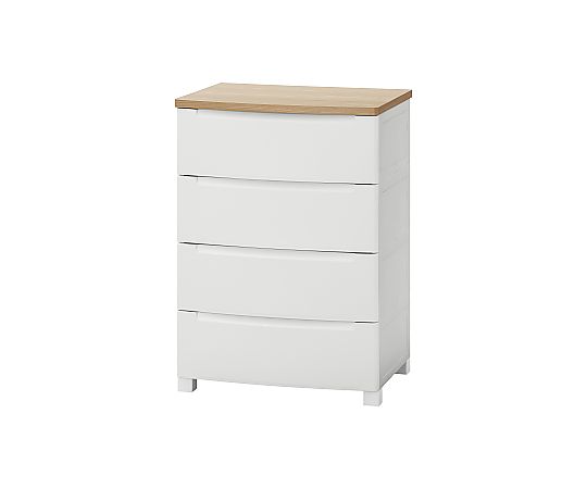 アイリスオーヤマ ウッドトップノックダウンチェスト KDMG-564WT 1個（ご注文単位1個）【直送品】