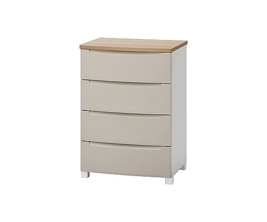 アイリスオーヤマ ウッドトップノックダウンチェスト KDMG-564WT 1個（ご注文単位1個）【直送品】