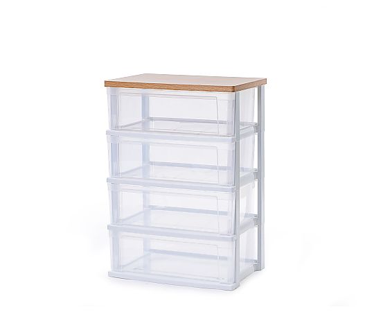 アイリスオーヤマ ウッドトップチェスト NSW-544WT 1個（ご注文単位1個）【直送品】