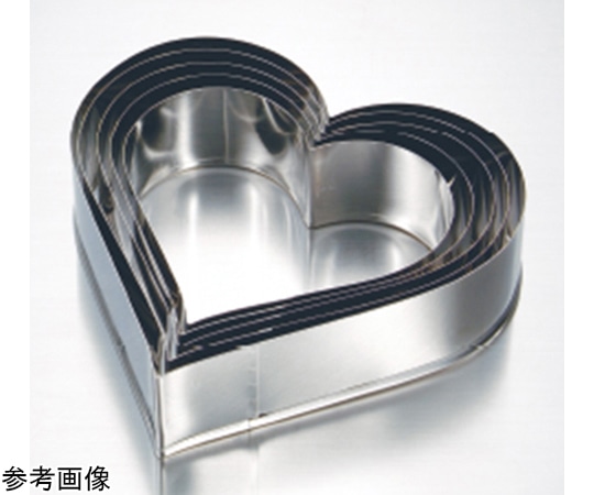 ホワイトサム ジャンボパテ抜 ハート 5pcs 単品 #15  1個(ご注文単位1個)【直送品】