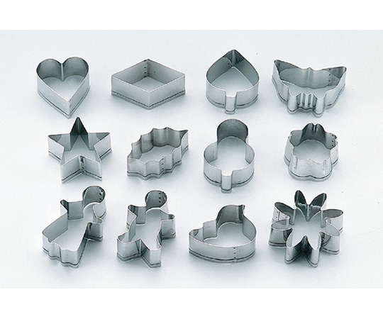 田中糧機製作所 18-8クッキー抜セット No.2112  1個(ご注文単位1個)【直送品】