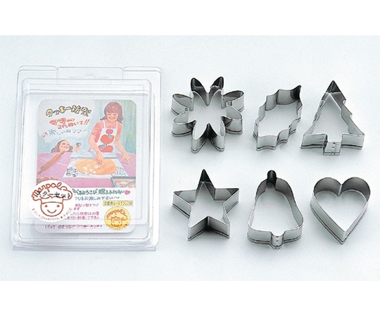 田中糧機製作所 18-8クッキー抜スターセット No.2117  1個(ご注文単位1個)【直送品】