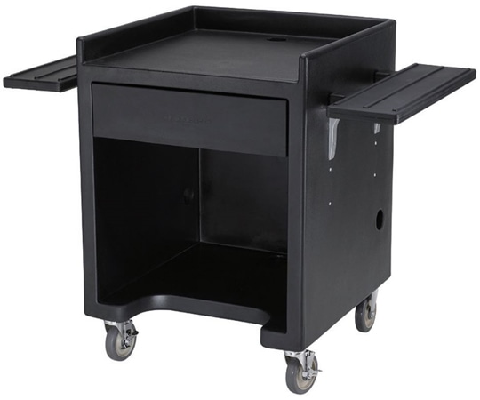 CAMBRO（キャンブロ） キャンブロ エクイップメントスタンド(トレーレール付) ES28RL(ブラック) 1個（ご注文単位1個）【直送品】