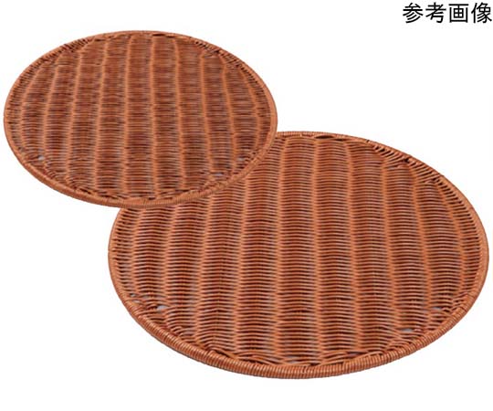 アズワン PPパントレー丸型(ブラウン)φ400×10mm(40型) BB-608-BR 1個(ご注文単位1個)【直送品】