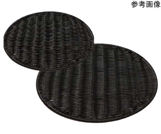 アズワン PPパントレー丸型(ブラック)φ400×10mm(40型) BB-609-BK 1個(ご注文単位1個)【直送品】