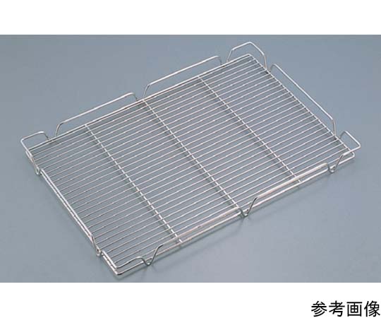 アズワン 18-8 ニュー・フチ付かご 417×317×45mm #4030S 1個（ご注文単位1個）【直送品】