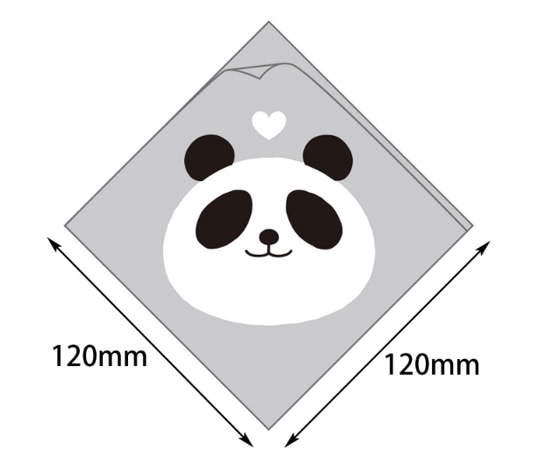 ヤマニパッケージ バーガー袋 シュー袋 パンダ 120角 5000枚 10-251 1ケース(ご注文単位1ケース)【直送品】
