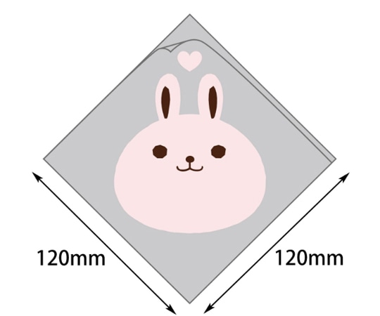 ヤマニパッケージ バーガー袋 シュー袋 ウサギ 120角 5000枚 10-253 1ケース(ご注文単位1ケース)【直送品】