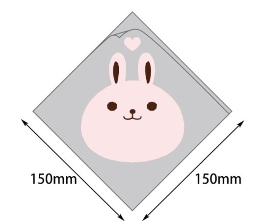 ヤマニパッケージ バーガー袋 シュー袋 ウサギ 150角 5000枚 10-257 1ケース(ご注文単位1ケース)【直送品】