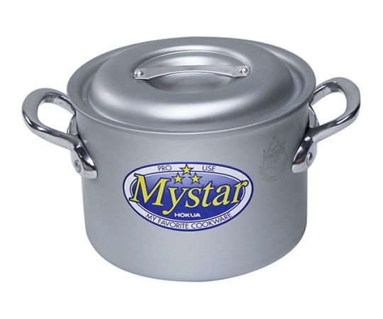 ホクア（北陸アルミニウム） アルミマイスター半寸胴鍋(18cm) HP09-RM187 1個（ご注文単位1個）【直送品】