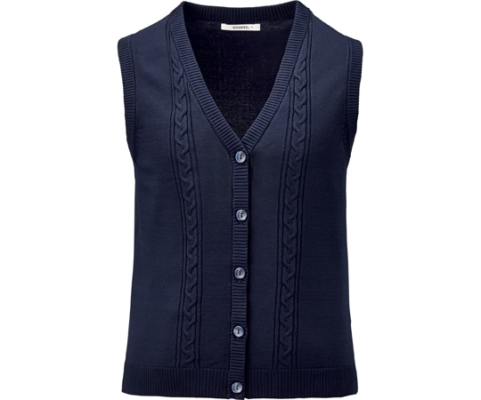 ボンマックス ニットベスト ネイビー M KK7125-8 M 1枚（ご注文単位1枚）【直送品】