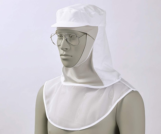 住商モンブラン 頭巾帽子 兼用 白/ベージュ かぶり式 M 9-1505 1枚（ご注文単位1枚）【直送品】