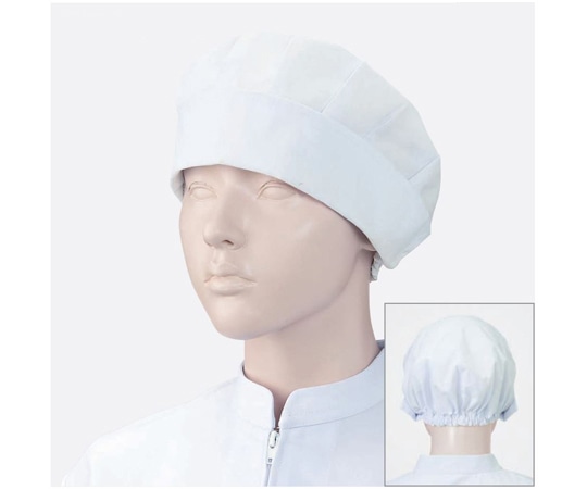 KAZEN 女子作業帽子(2枚) 白 フリー 480-30 フリー 1組（ご注文単位1組）【直送品】