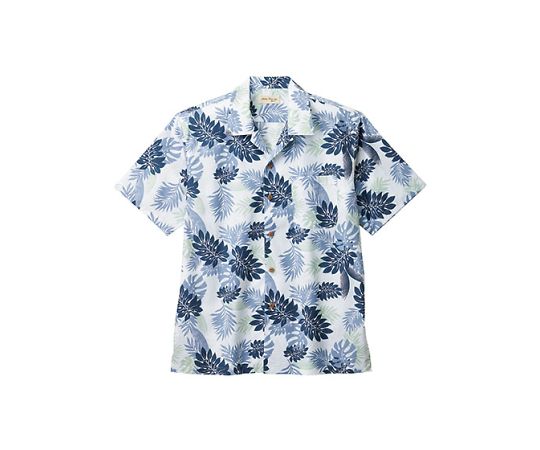 FACE アロハシャツ(シダ) ホワイト SS FB4547U-15 SS 1枚（ご注文単位1枚）【直送品】